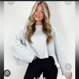 BUCKETLIST oversized sweatshirt small NWOT